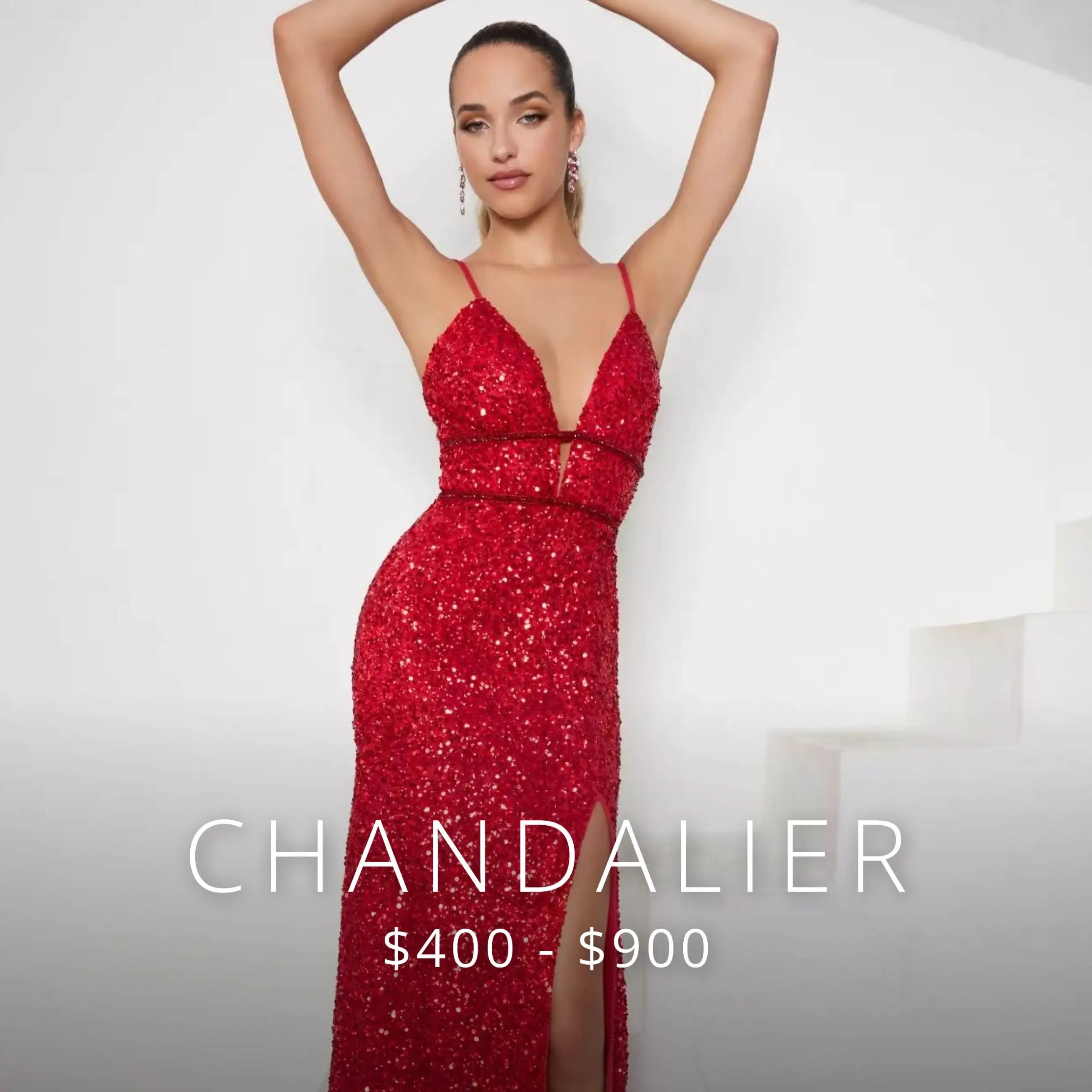 Chandalier red dress