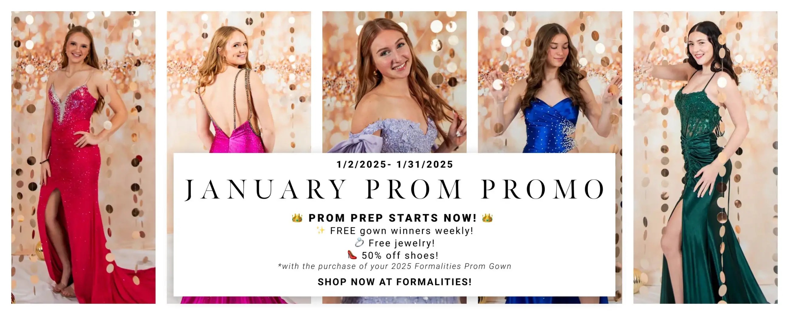 January Prom Promo Event Desktop Banner